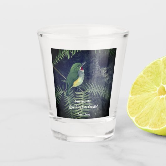 サン・ペドリト…リコ・エステ・コキト！ ショットグラス (正面)