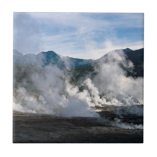 サン・ペドロ・デ・アタカマの近くのエル・タイオ・ゲイサーズ – チリ タイル (正面)