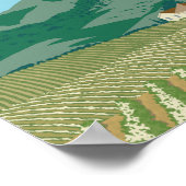 サン・ホアキン・バレー・カリフォルニア旅行ポスター ポスター (角)