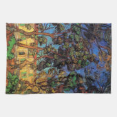 サン・ポール病院のヴァン・ゴッホ・ツリーズ キッチンタオル (横)