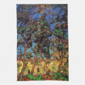 サン・ポール病院のヴァン・ゴッホ・ツリーズ キッチンタオル (縦)