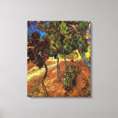 サン・ポール病院のヴァン・ゴッホ・ツリーズ キャンバスプリント (正面)