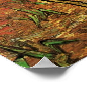 サン・ポール病院のヴァン・ゴッホ・ツリーズ ポスター (角)