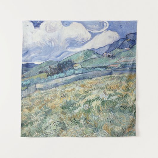 サン・ポール病院の裏の風景 フィンセント・ファン・ゴッホ タペストリー (正面)