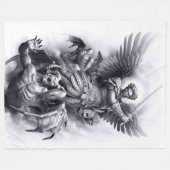 サン・マイケル フリースブランケット (正面(横))