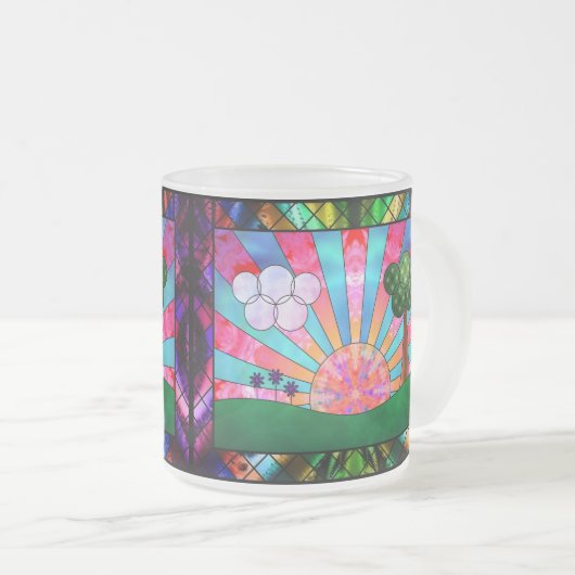 『サン・マグ』 フロストグラスマグカップ (正面右)