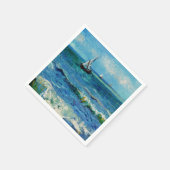 サン=マリーの海の風景 ファインアート スタンダードカクテルナプキン (角)