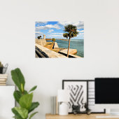 サン・マルコス城、セントオーガスティン、フロリダ州 ポスター (ホームオフィス)