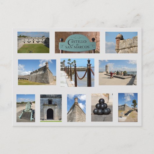 サン・マルコス葉書の城セントオーガスティン, Fl. ポストカード (正面)