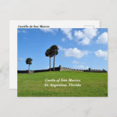 サン・マルコ・セントオーガスティン城(フロリダ州) シーズンポストカード (正面/裏面)