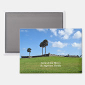 サン・マルコ・セントオーガスティン城(フロリダ州) マグネット (正面/裏面)