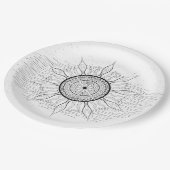 サン マンダラ 1 ペーパープレート (アングル)