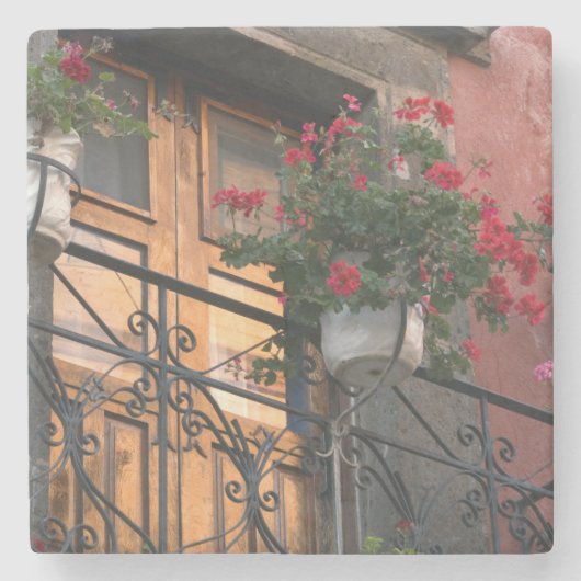 サン·ミゲル·デの通り上のアーキテクチャ ストーンコースター (正面)