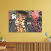 サン・ミゲル・デ通りの建築 キャンバスプリント (インサイチュ (リビング))