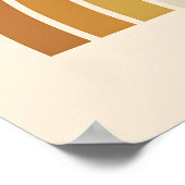 サン&レインボーボホミニマリストウォールアート ポスター (角)