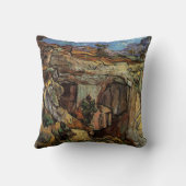 サン・レミの採石場入口、ヴィンセント・ヴァン・ゴッホ クッション (裏面)