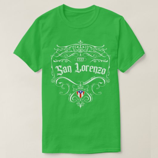 サン・ロレンツォ ヴィンテージ デザイン 4 Tシャツ (デザイン正面)