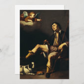 サン・ローチと天使ガイ・フランソワ サンキューカード (正面/裏面)