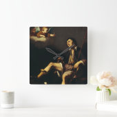 サン・ローチと天使ガイ・フランソワ スクエア壁時計 (ホーム)