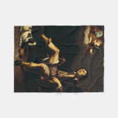 サン・ローチと天使ガイ・フランソワ フリースブランケット (正面(横))