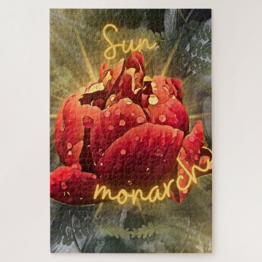 サン(昆虫)オオカバマダラ、モナーク ジグソーパズル (縦)