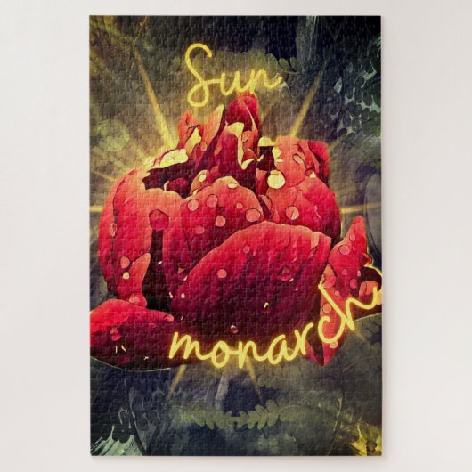 サン（昆虫）オオカバマダラ、モナーク ジグソーパズル (縦)