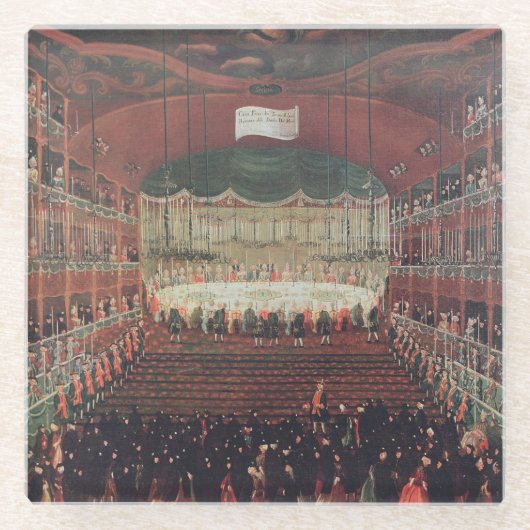 サンBenedettoの劇場の食事 ガラスコースター (正面)