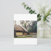 サンBlasの島、パナマの水彩画 ポストカード (スタンド正面)