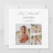 サンburstスクエア卒業おめでとう 招待状 (裏面)