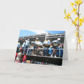 サンFernanadoトリニダードのカーニバル カード (黄色い花)