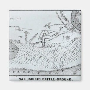 サンJacintoの戦いの地上計画 マグネット