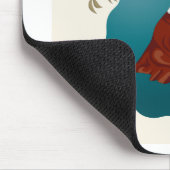 サンJacintoの旗のTシャツ マウスパッド (コーナー)