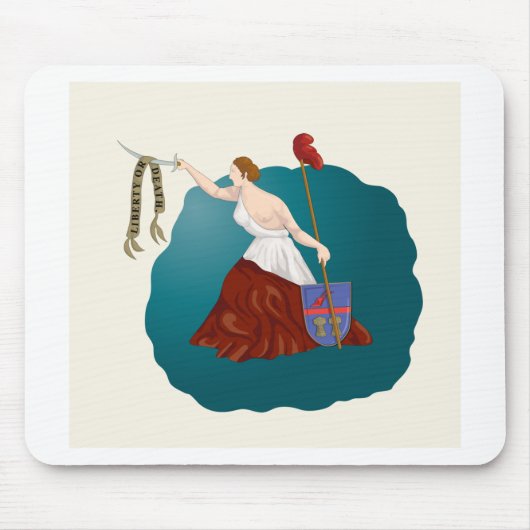 サンJacintoの旗のTシャツ マウスパッド (正面)