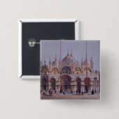 サンMarco、Brizeghel (litho)著刻まれるベニス 缶バッジ (正面&裏面)