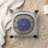 サンMarco Clocktower 「sの(占星術の)十二宮図 クッション (ブランケット)