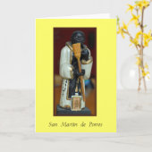 "サンMartinn de Porres " カード (黄色い花)