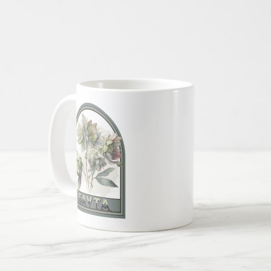 サヴァヴィンテージフローラ祖母 コーヒーマグカップ (正面左)
