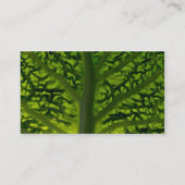 サヴォイキャベツ葉 名刺 (裏面)