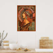 サヴォネリーデバノレットバイミュシャ ポスター (キッチン)