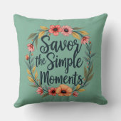 サヴォールザシンプルモーメントボホフローラ引用文 クッション (裏面)