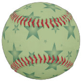 サーエレガントジスタイリッシュ・グリーンのオリーブ・スターズ ソフトボール (裏面)