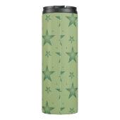 サーエレガントジスタイリッシュ・グリーンのオリーブ・スターズ タンブラー (裏面)