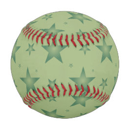 サーエレガントジスタイリッシュ・グリーンのオリーブ・スターズ 野球ボール