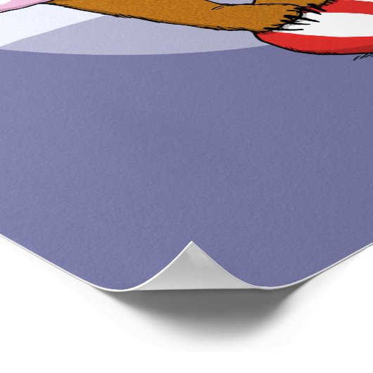 サーカおもしろいスは表現真の情熱を持つ ポスター (角)