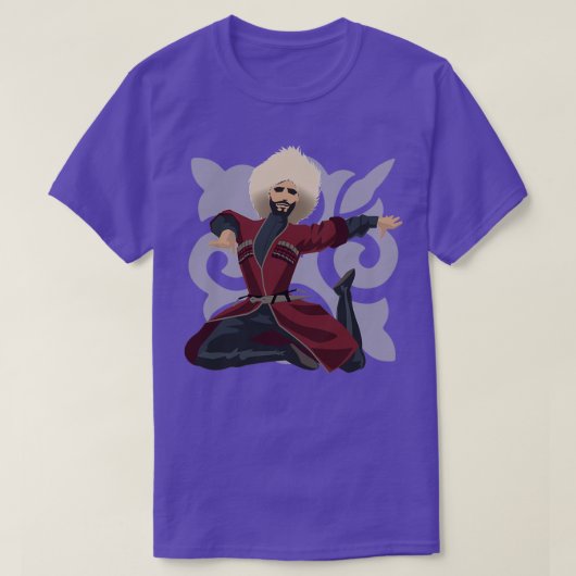 サーカシアン男性ダンサー(オーナメント) Tシャツ (デザイン正面)