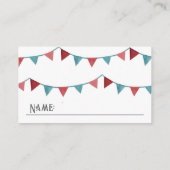 サーカスおむつラッフルチケット |サーカスの赤ちゃんシャワー エンクロージャーカード (裏面)