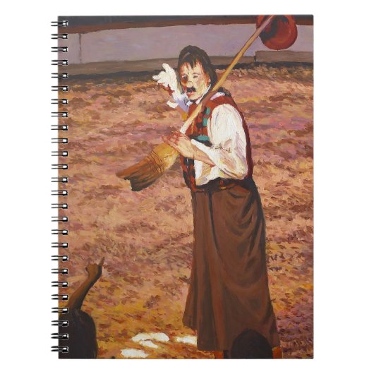 サーカスおもしろいフローラピエロデリートチルドレン ノートブック (正面)