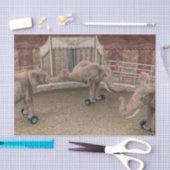 サーカスおもしろい象 薄葉紙 (クラフト)