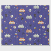 サーカスおもしろい ラッピングペーパー (フラット)