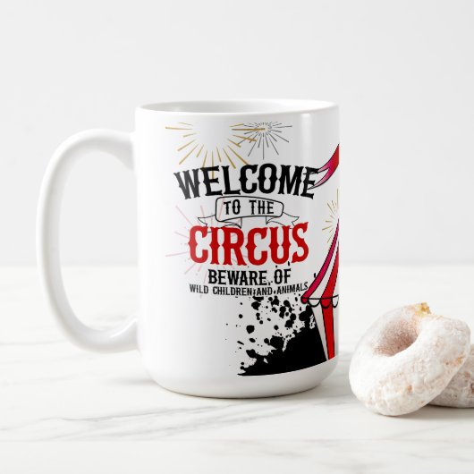 サーカスお洒落ス コーヒーマグカップ (ドーナツ)